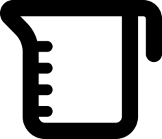 Measuring Cup Editable Svg Line Art, Free Vectors File
